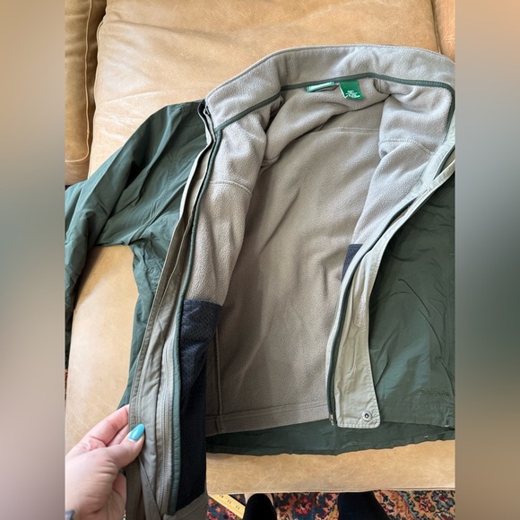 LL Bean Vintage Mens 3 In 1 Jacket Green Jacket Nylon And Polyester Size XL - Picture 5 of 9